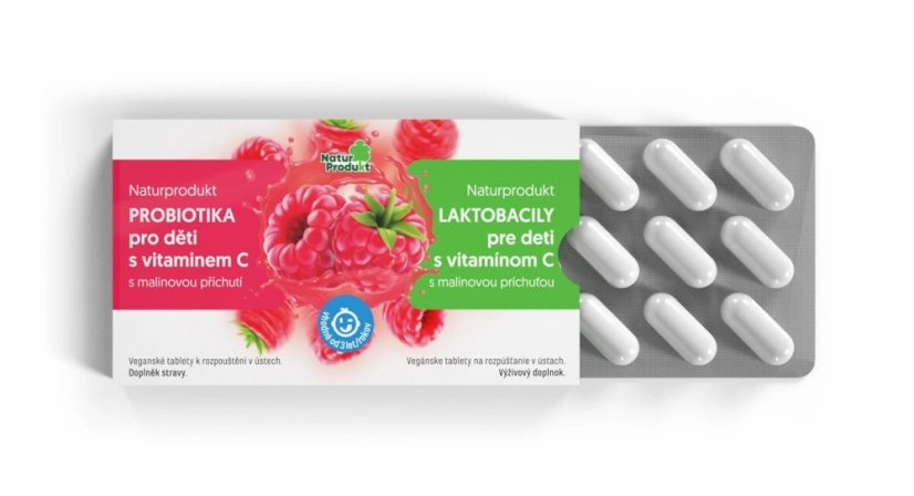 Naturprodukt probiotika pro děti s vitaminem C