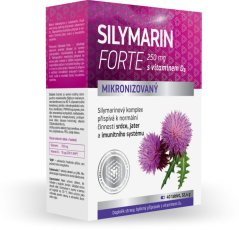 Silymarin Forte 250 mg - Mikronizovaný ostropestřec s vit D3 - 40 tablet
