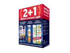 Šumivé tablety s hořčíkem, vitamínem C a D 2 + 1 zdarma