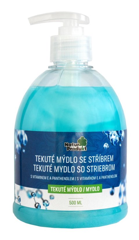 Tekuté mýdlo s aktivním stříbrem Naturprodukt 500 ml