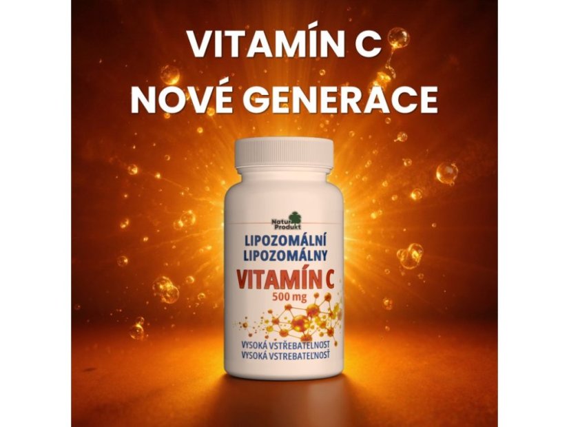 Naturprodukt Lipozomální vitamin C 500 mg 60 tobolek