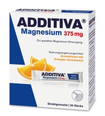 Magnesium 375 Mg, Direct pomeranč 20 sáčků Additiva