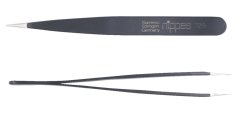 Pinzeta špičatá, lakovaná, černá, nerez 9,5 cm NIPPES Soling