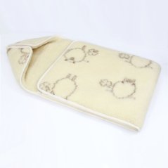 Dětský zimní fusak z ovčí vlny – motiv Beránci