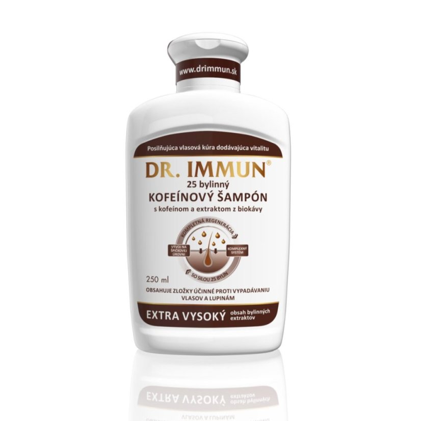 DR. IMMUN 25 bylinný šampon s kofeinem & extraktem z kávy