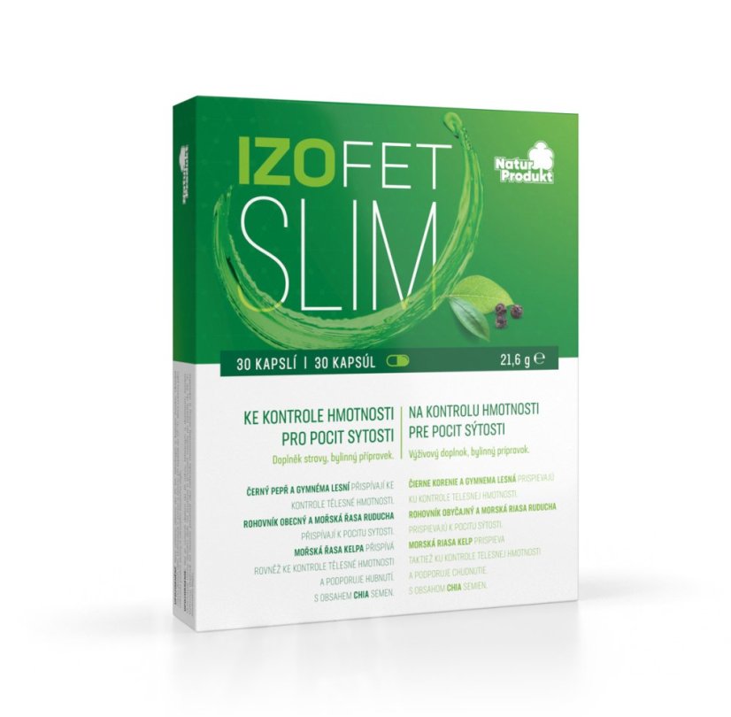 Izofet Slim - kontrola hmotnosti 30 kapslí Izofet Slim - kontrola hmotnosti 30 kapslí