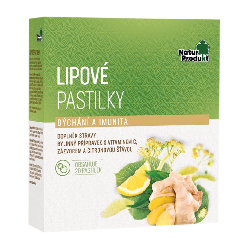Naturprodukt Lipové pastilky 20 past Naturprodukt Lipové pastilky 20 past