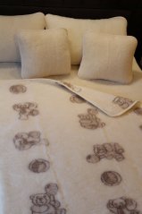 Vlněná deka Merino - medvědi