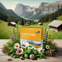 Naturprodukt Alpské pastilky 20 pastilek