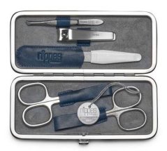 Manikura Solingen Vintage– luxusní 5 dílná manikúra v modrém pouzdře