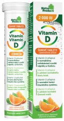 Naturprodukt Vitamin D 2000 IU šumivé tablety 20 tbl