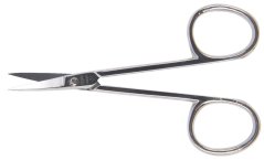 Nůžky na kůži zahnuté 9 cm Solingen 1 ks