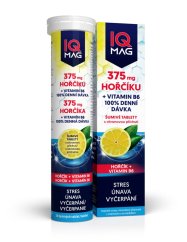 IQ Mag hořčík| magnesium 375 mg + B6. šumivé. citron příchuť
