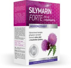 Silymarin Forte 250 mg - Mikronizovaný ostropestřec s vit D3 - 40 tablet
