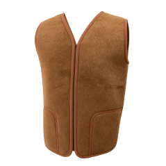 Pánská vlněná vesta – Merino + velbloudí vlna, tmavá