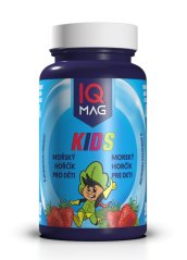 IQ Mag KIDS mořský hořčík pro děti s jahodovou příchutí 90 cps