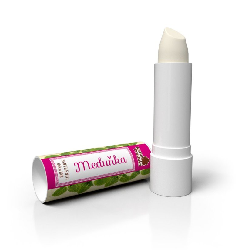 Bylinný Panthenol balzám na rty Meduňka Naturprodukt  4 g