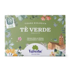 Valverbe Zelený čaj BIO 20 sáčků (30 g) – čisté lístky pro svěží start dne