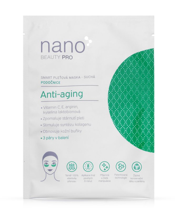 Nanobeauty antiaging podočnicová nanomaska 6 ks