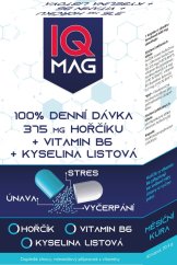 IQ Mag hořčík 375 mg + B6 + kys.listová kapsle 30 cps