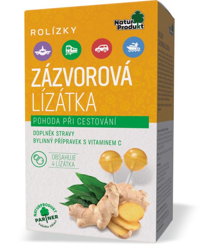 Zázvorová lízátka 4 ks