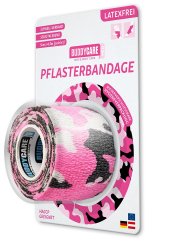 Náplast BUDDYCARE 5cm x 4,5m růžový maskovací vzor 1 ks