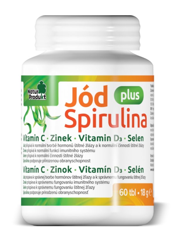 Naturprodukt Jód plus Spirulina + Zinek + Selen 60 tbl Naturprodukt Jód plus Spirulina + Zinek + Selen 60 tbl