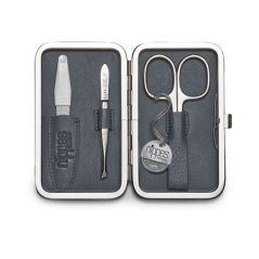 Manikura Solingen Vintage– luxusní 3 dílná manikúra v šedém pouzdře