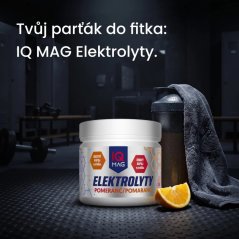 IQ MAG Elektrolyty Pomeranč 150 g – iontový nápoj s hořčíkem, draslíkem a vápníkem pro hydrataci a doplnění minerálů