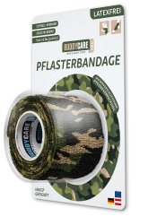Náplast BUDDYCARE 5cm x 4,5m zelený maskovací vzor 1 ks