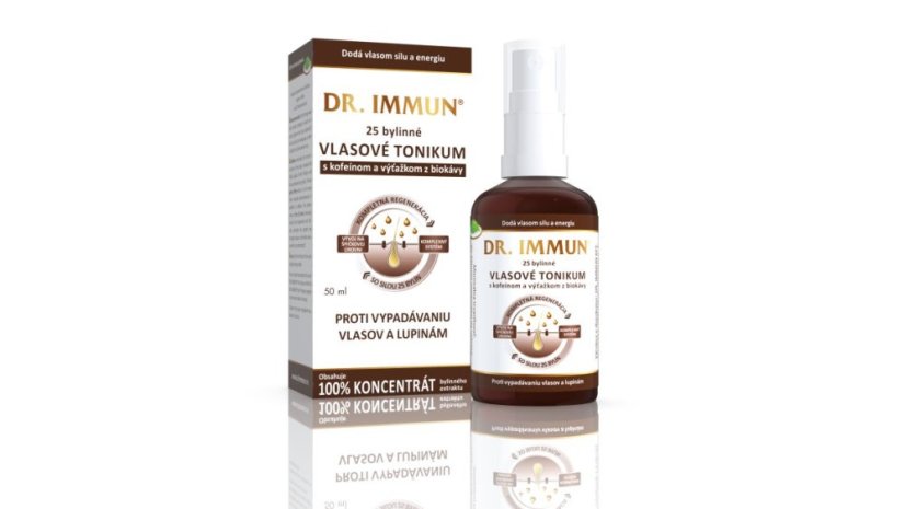 DR. IMMUN Bylinné vlasové tonikum 25 bylin & kofein DR. IMMUN Bylinné vlasové tonikum 25 bylin & kofein