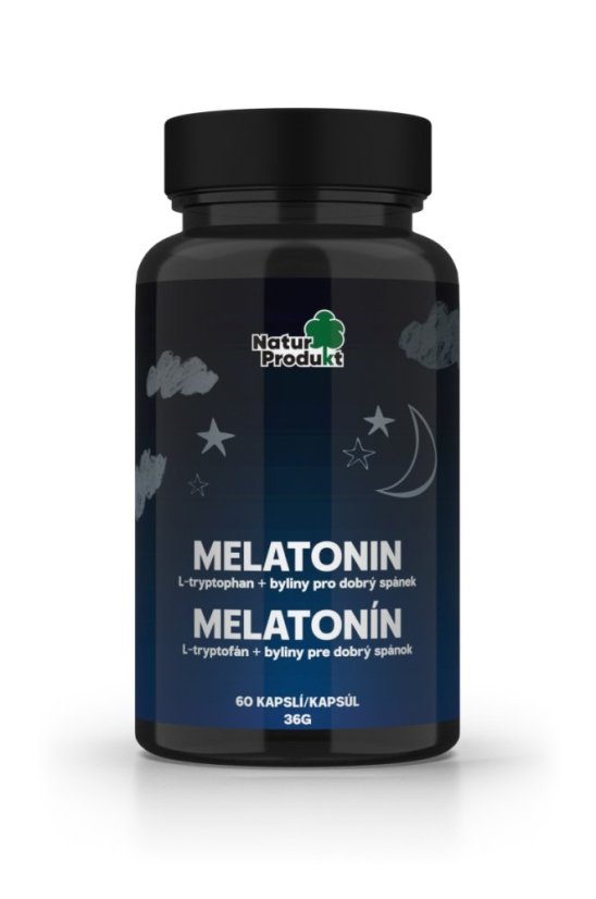 Melatonin + L-tryptophan + byliny 60 tob