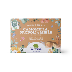 Valverbe Heřmánek, propolis & med BIO 20 sáčků (20 g)