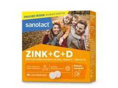 Sanotact Zinek + vitamin C + D3, 20 tablet