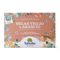 Valverbe Relax Lípa & pomeranč BIO bylinný čaj 20 sáčků (20 g)