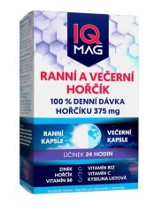 IQ Mag hořčík - ranní energie & noční klid (375 mg - 60 kapslí)