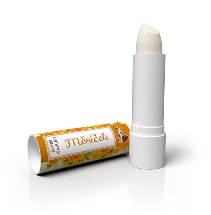Bylinný Panthenol balzám na rty Měsíček Naturprodukt 4 g