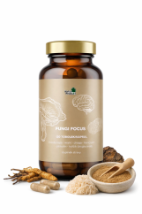 Naturprodukt Fungi Focus 120 tobolek – funkční houby + citikolin Cognivin® pro soustředění a mentální výkon