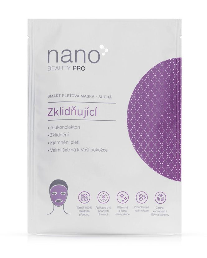 Nanobeauty zklidňující pleťová nanomaska 1 ks