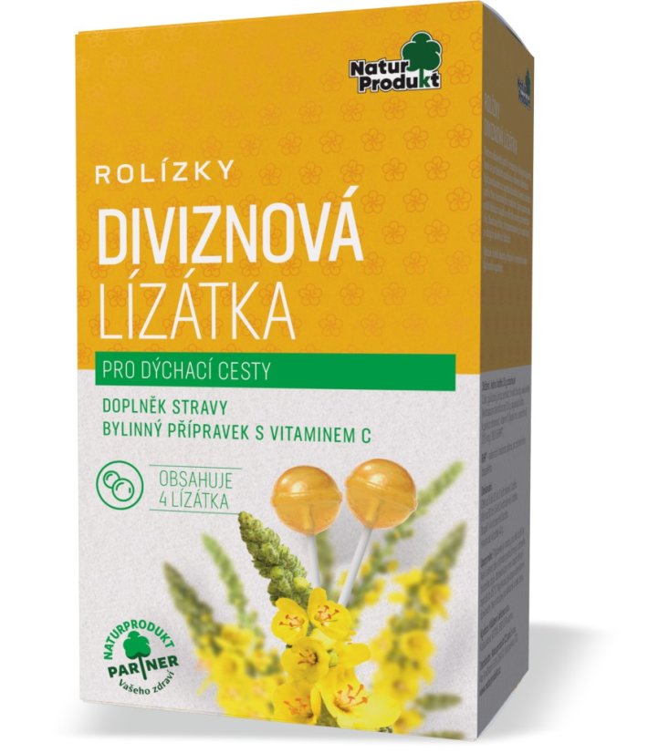Rolízky diviznová lízátka 4 ks