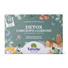 Valverbe Detox artyčok & citron BIO bylinný čaj 20 sáčků (30 g)