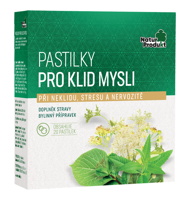 Naturprodukt Bylinné pastilky pro klid 20 past