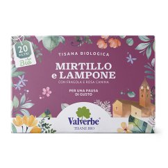 Valverbe Borůvka & malina BIO bylinný čaj 20 sáčků (30 g)