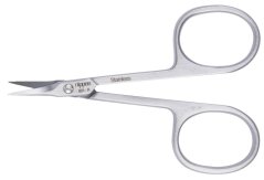 Nůžky na kůži zahnuté špičaté nerez 9 cm Solingen 1 ks